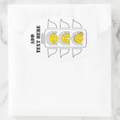 Eventuelle Ereignisse_ Ovaler Aufkleber (Tasche)
