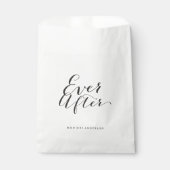 Ever after Script Chic Calligrafy Name Wedding Geschenktütchen (Vorderseite)