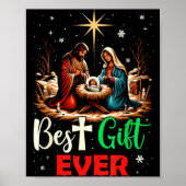 Ever Christmas Cool Jesus Nativity Scene Christian Poster (Vorne)