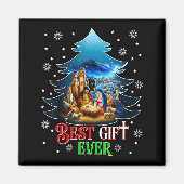 Ever Christmas Jesus Nativity Scene Merry Christma Magnet (Vorne)