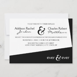 Ever & Ever Black Angle - Einladung zur Hochzeit