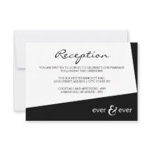 Ever & Ever Black Angle - Empfang Einladung