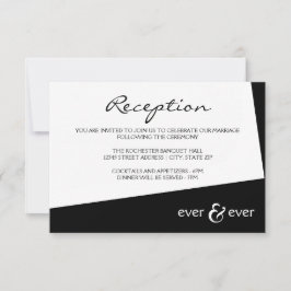 Ever & Ever Black Angle - Empfang Einladung