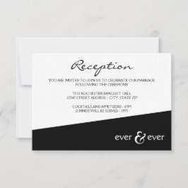 Ever & Ever Black Angle - Empfang Einladung