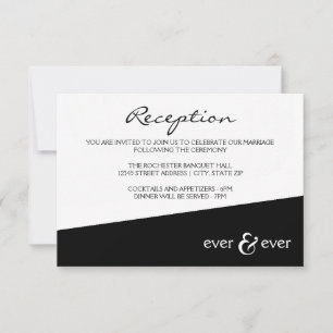 Ever & Ever Black Angle - Empfang Einladung