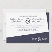 Ever & Ever Blue Angle - Einladung zur Hochzeit