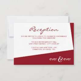 Ever & Ever Burgund Angle - Einladung von Empfänge