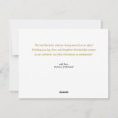 Ever nach 2 Fotos Hochzeitsankündigung Feiertagskarte (Rückseite)