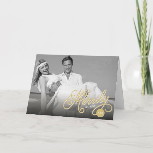 Ever nach der ersten Weihnachtskarte Feiertagskarte (Vorderseite)