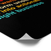 Ever Since I Was Young I Wanted Transform Unstruct Poster (Ecke)