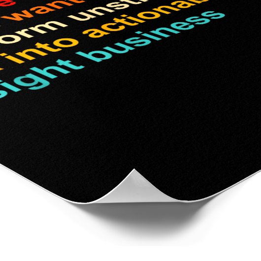 Ever Since I Was Young I Wanted Transform Unstruct Poster (Ecke)