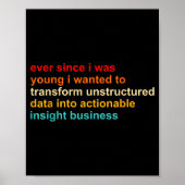 Ever Since I Was Young I Wanted Transform Unstruct Poster (Vorne)