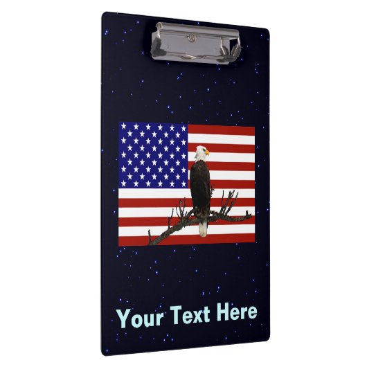 Ever Vigilant Bald Eagle Klemmbrett (Rechts)