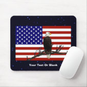 Ever Vigilant Bald Eagle Mousepad (Mit Mouse)