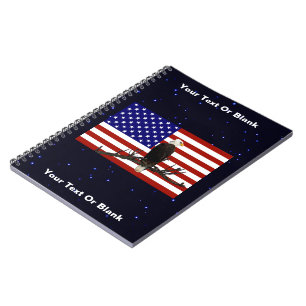 Ever Vigilant Bald Eagle Notizblock