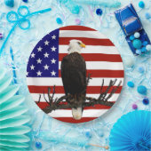 Ever Vigilant Bald Eagle Pappteller (Party)