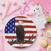Ever Vigilant Bald Eagle Pappteller (Party)