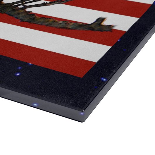 Ever Vigilant Bald Eagle Schneidebrett (Ecke)