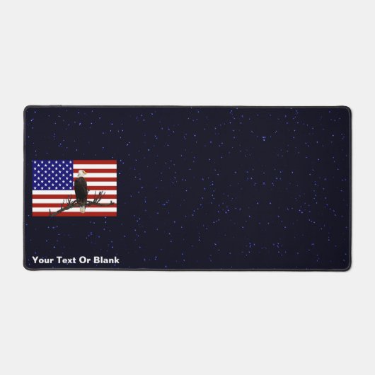 Ever Vigilant Bald Eagle Schreibtischunterlage (Vorderseite)