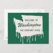 Ever-Wet-Staat Postkarte (Vorne/Hinten)