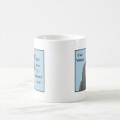 Ever Wonder Neugierig Cat Blue Kaffeetasse (Mittel)