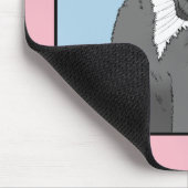 Ever Wonder Neugierig Cat Blue Mousepad (Ecke)