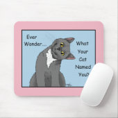 Ever Wonder Neugierig Cat Blue Mousepad (Mit Mouse)