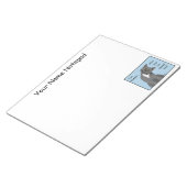 Ever Wonder Neugierig Cat Blue Notizblock (angewinkelt)
