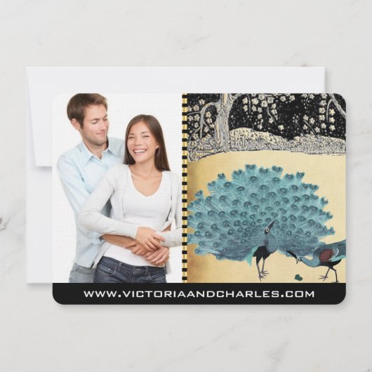 Everafter Art Deco Einladung (Rückseite)