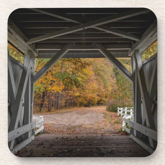 Everatt Road Covered Bridge Getränkeuntersetzer (Vorderseite)