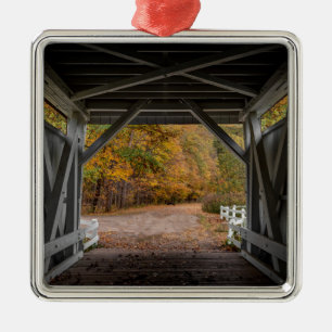 Everatt Road Covered Bridge Ornament Aus Metall