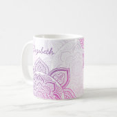 Everbloom Mandala 11 oz. Personalized Mug Kaffeetasse (Vorderseite Links)