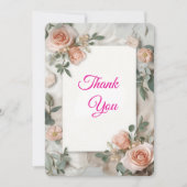 EverBloom Wedding Elegance Dankeschön-Karte Dankeskarte (Vorderseite)