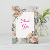 EverBloom Wedding Elegance Dankeschön-Karte Dankeskarte (Stehend Vorderseite)