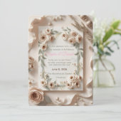 EverBloom Wedding Invitation – A Year of Celebrati Einladung (Stehend Vorderseite)