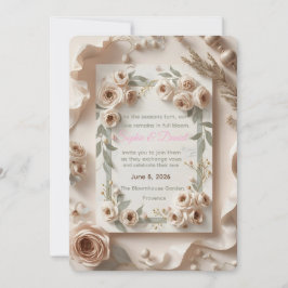 EverBloom Wedding Invitation – A Year of Celebrati Einladung