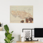 Everest 1921 Vintage Preliminary Exploration Map Poster (Heimbüro)