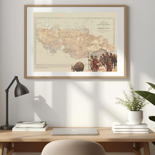 Everest 1921 Vintage Voruntersuchungskarte Poster