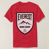 Everest Base Camp Schild Schwarz-Weiß Classic T T-Shirt (Design vorne)