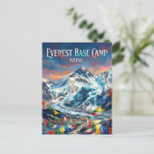 Everest-Basislager Nepal Postkarte (Stehend Vorderseite)