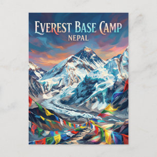 Everest-Basislager Nepal Postkarte