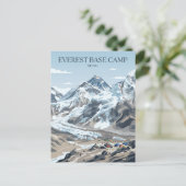 Everest-Basislager Nepal Postkarte (Stehend Vorderseite)