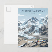 Everest-Basislager Nepal Postkarte (Vorne/Hinten)