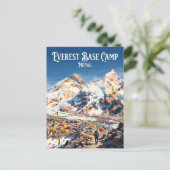Everest-Basislager Nepal Postkarte (Stehend Vorderseite)