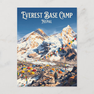 Everest-Basislager Nepal Postkarte