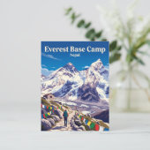 Everest-Basislager-Trekking Nepal Postkarte (Stehend Vorderseite)
