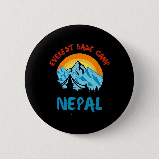 Everest Byse Camp Nepal Klettern Wandern Berge Button (Vorderseite)