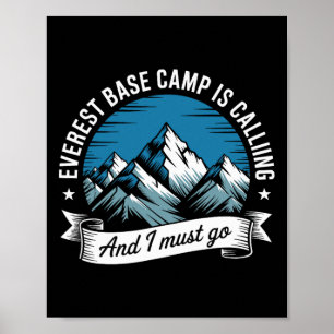 Everest Byse Camp, Outdoor-Schneeberg-Abenteuer Poster