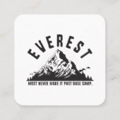 Everest Quadratische Visitenkarte (Rückseite)