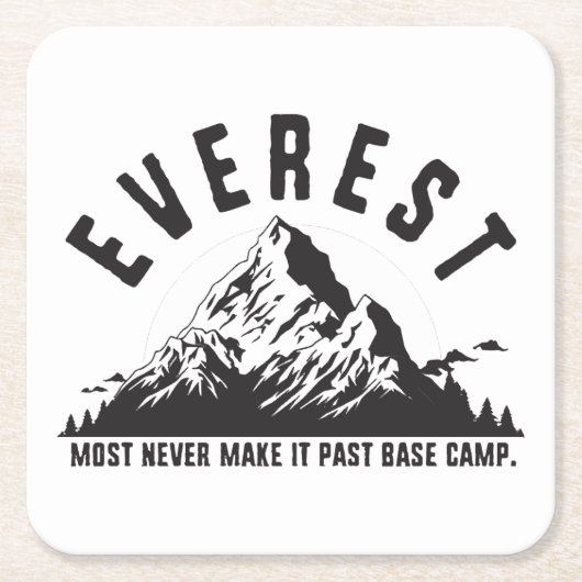 Everest Rechteckiger Pappuntersetzer (Vorderseite)